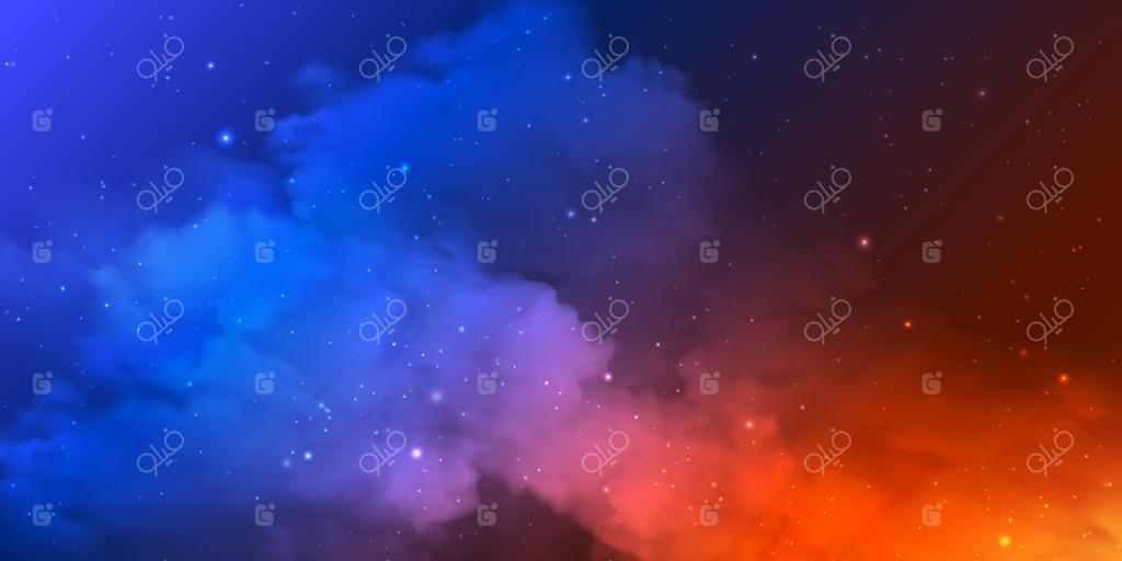 کاوش در زیبایی ابرهای کیهانی پرتلالو به صورت وکتور پروفشنال