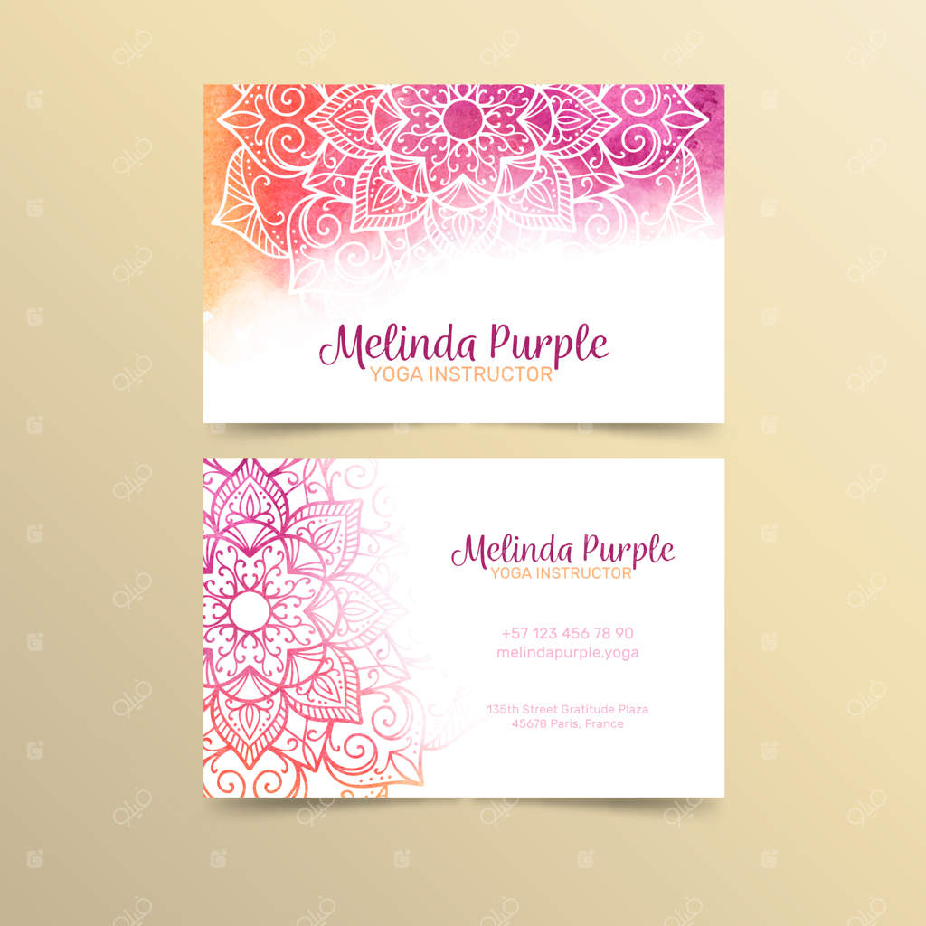 قالب کارت ویزیت ماندالا