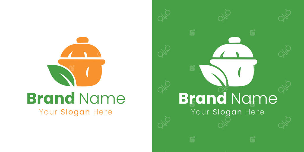 طراحی لوگو هویت برند برای کسب و کار غذای ارگانیک و سالم