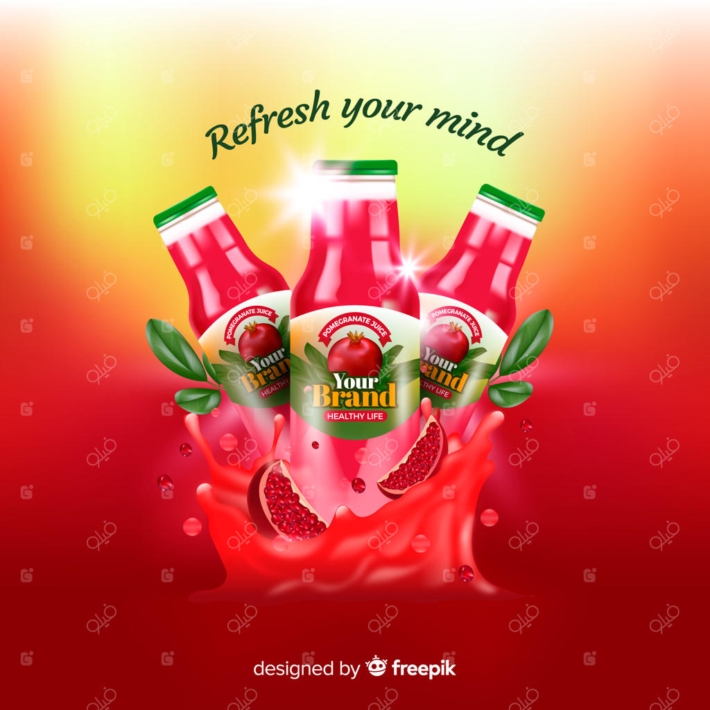 پس‌زمینه آب انار