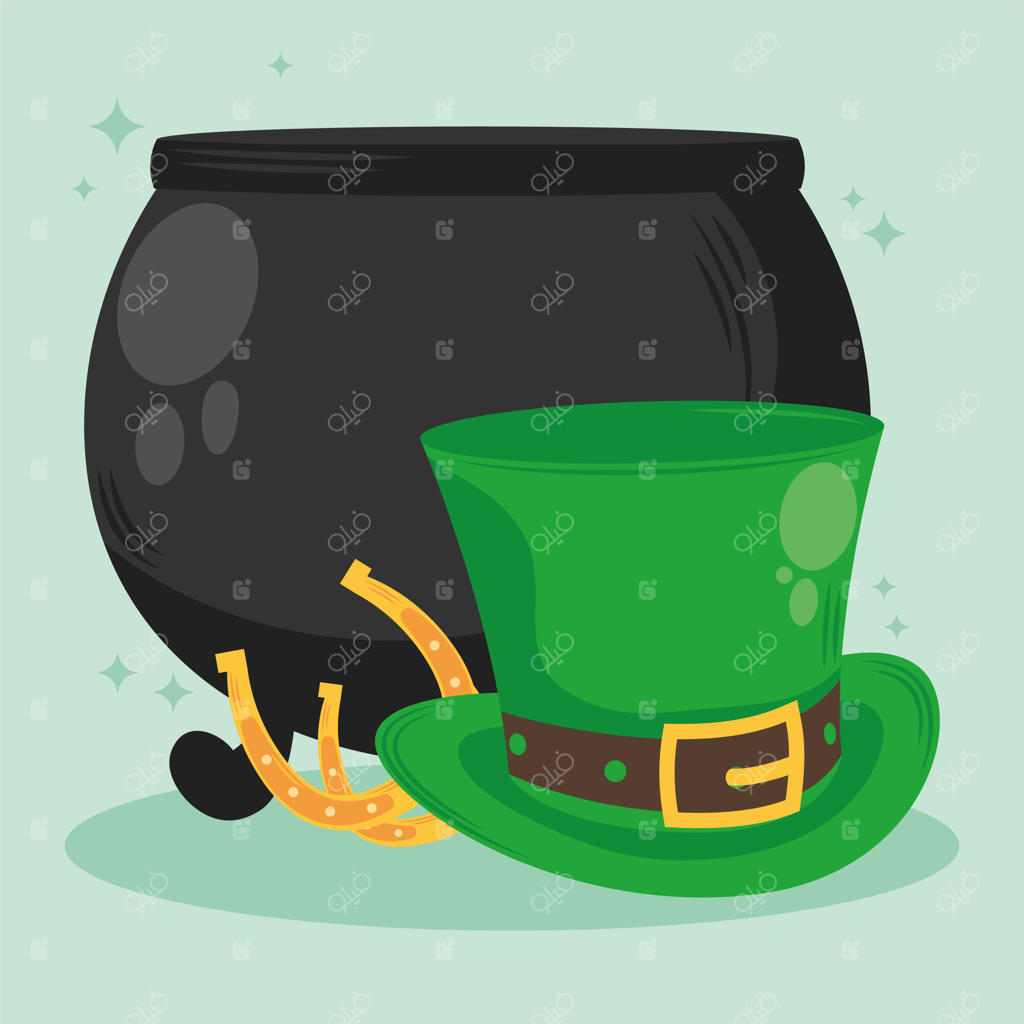 کلاه جن پاتریک مقدس با دیگ زرین