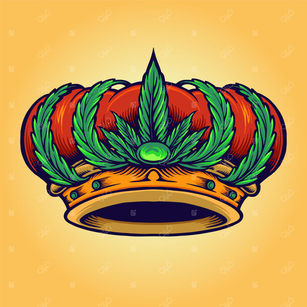 لوگوی کینگ کوش: تاجی از شاهدانه