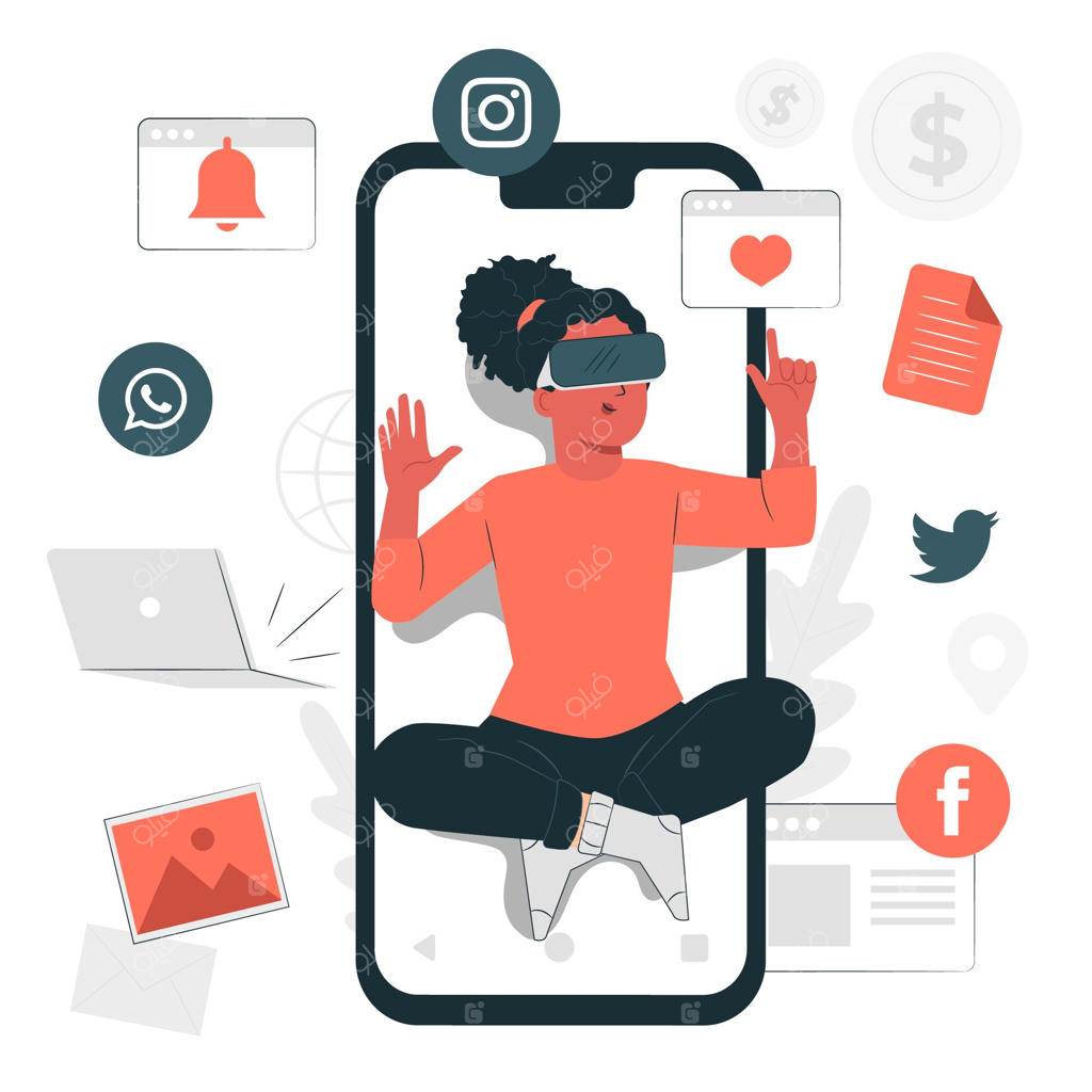 تصویرسازی مفهوم سبک زندگی دیجیتال