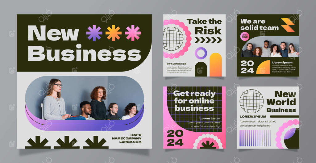 مجموعه پست‌های اینستاگرام برای کسب‌وکار