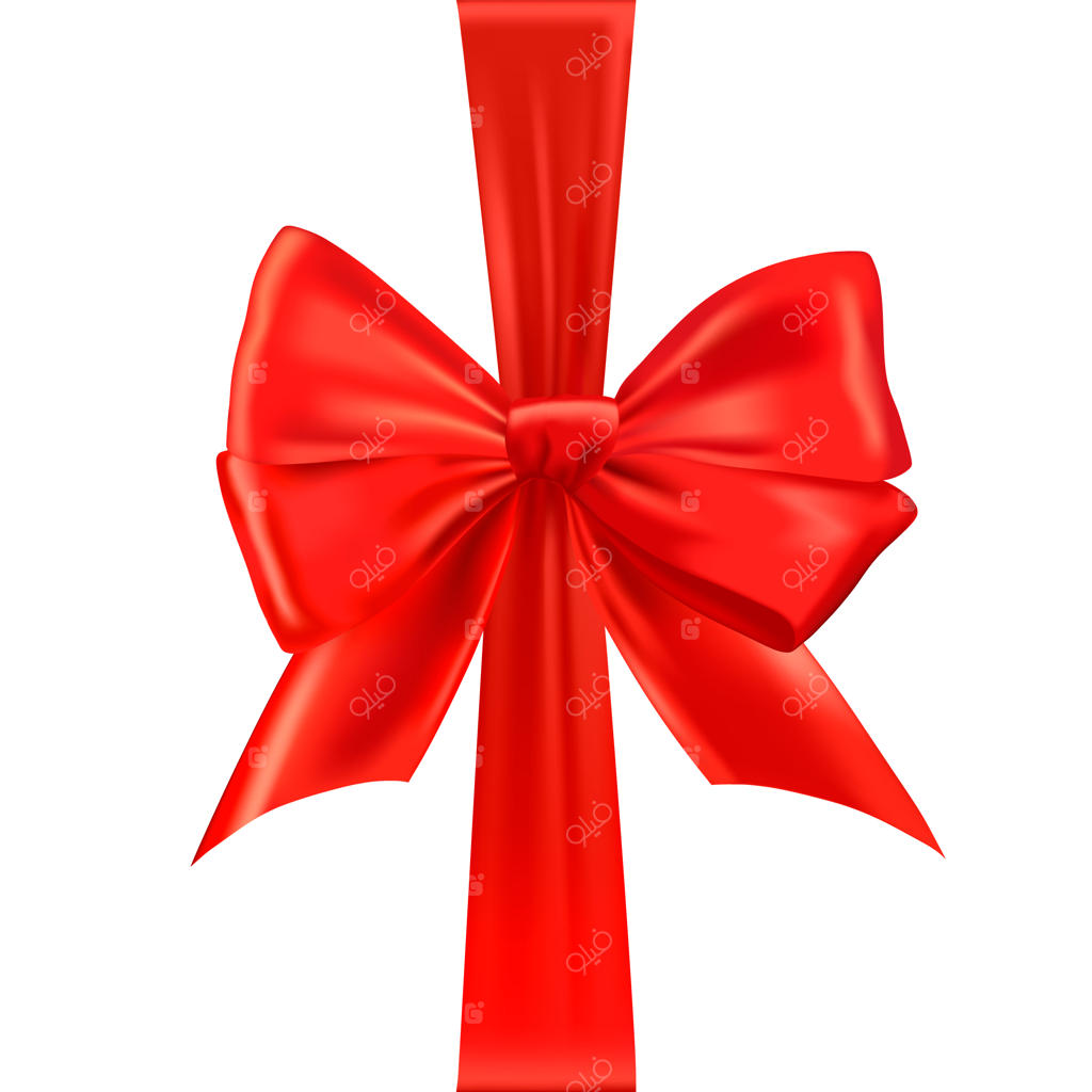 پاپیون واقعی قرمز و روبان ساتن