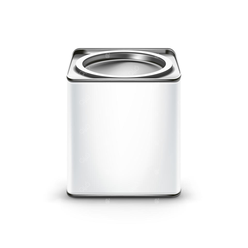 بسته‌بندی قوطی سفید برای چای یا قهوه