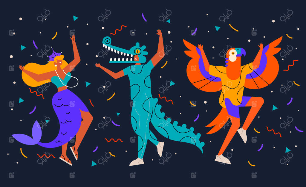 مجموعه لباس‌های فستیوال مسطح