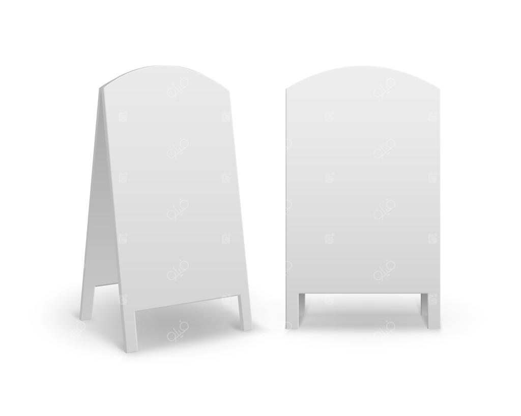 مجوعه‌ای از تابلوهای تبلیغاتی خیابانی بیضی شکل و قابل حمل