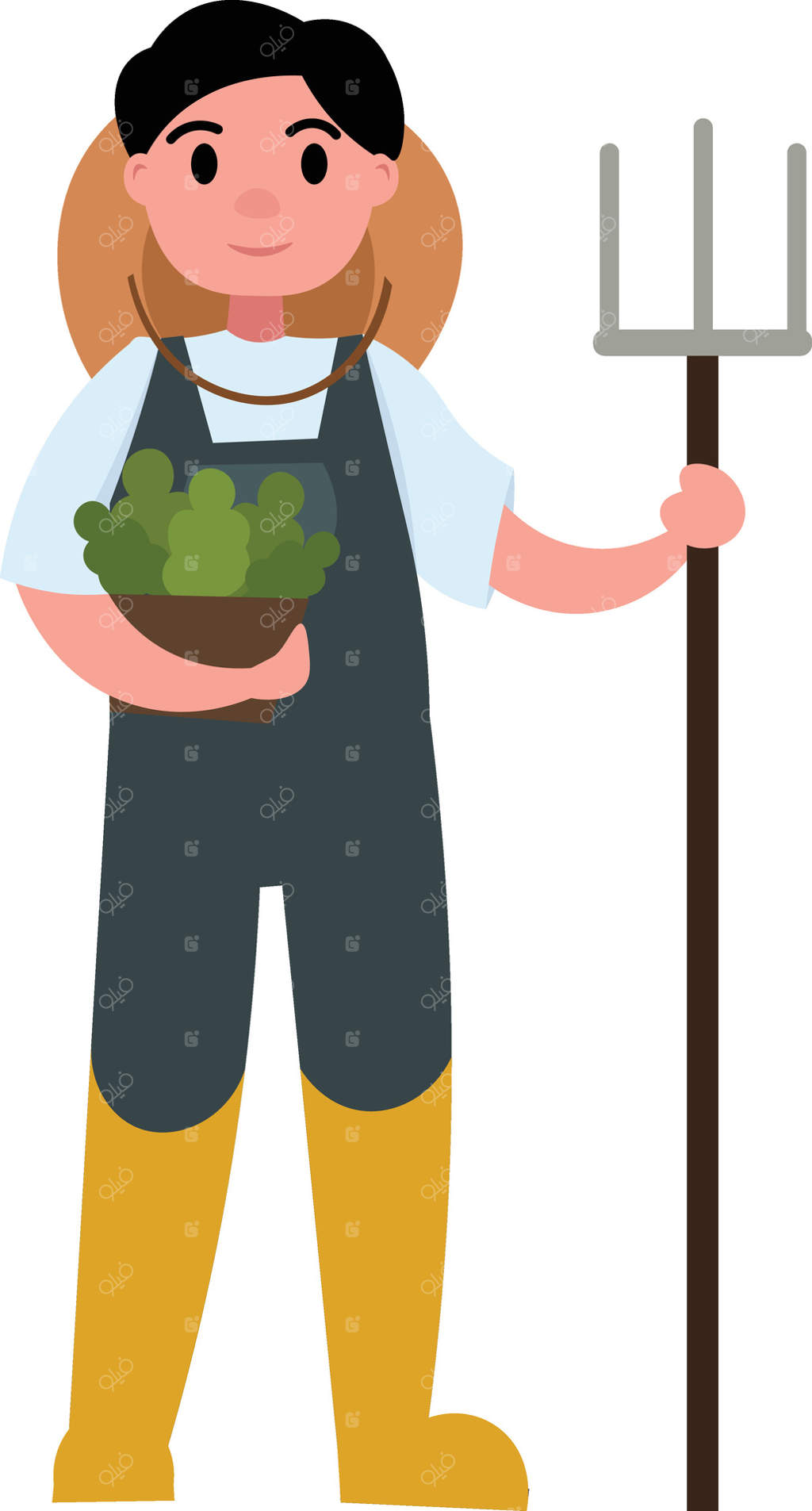 تصویر برداری پرو حرفه‌ای روز کارگر کشاورز