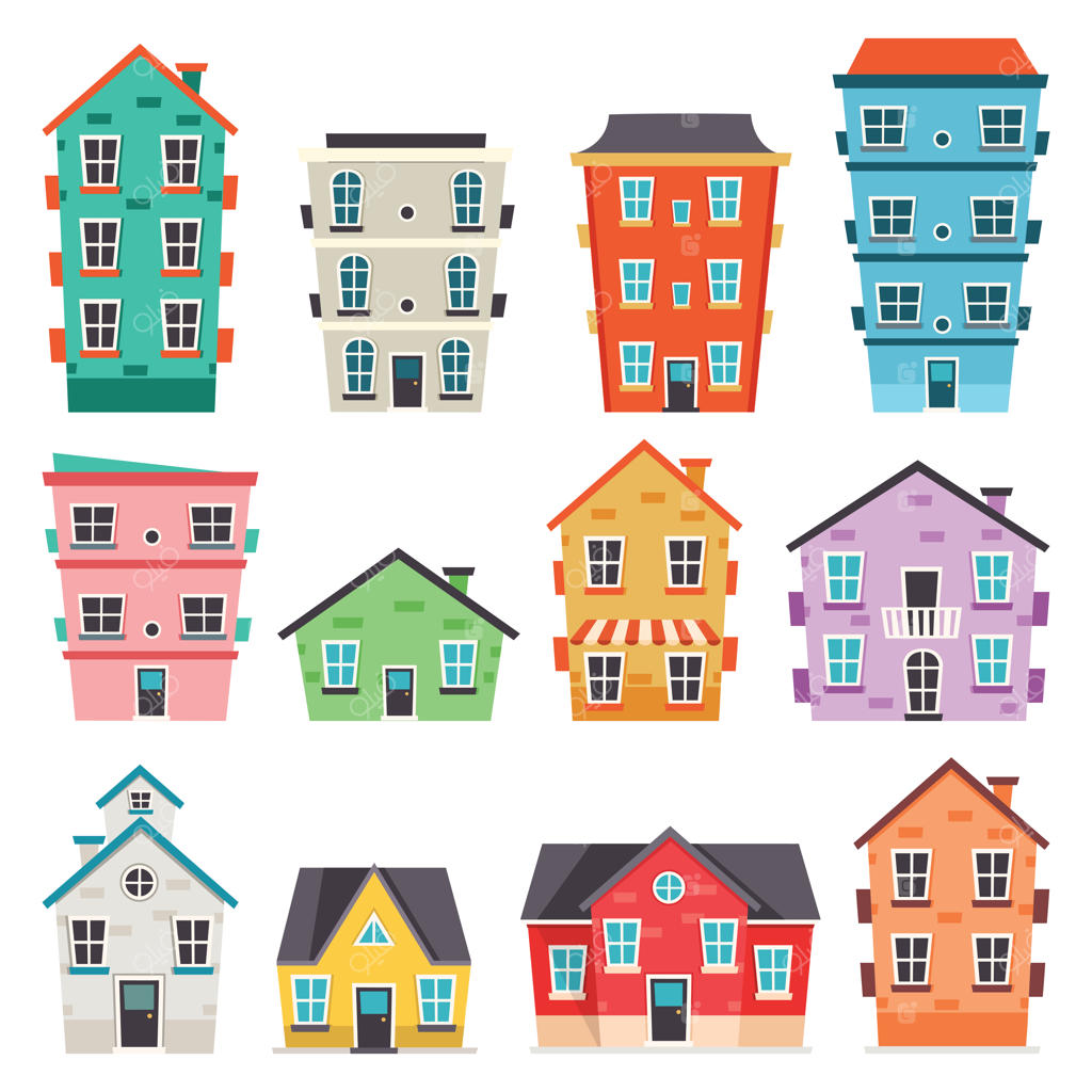 مجموعه‌ای از تصاویر نمای خانه‌ها