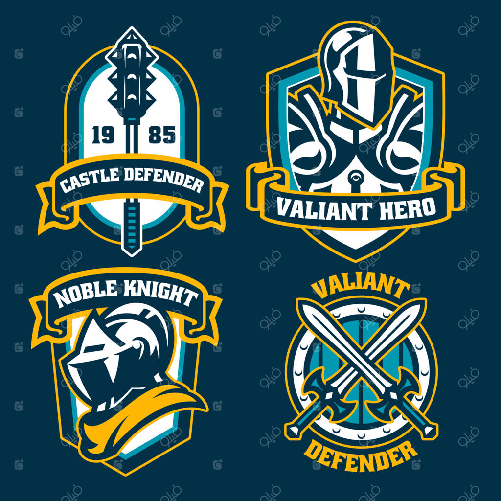 مجموعه نشان‌های ورزشی وینتج با الهام از شوالیه‌ها