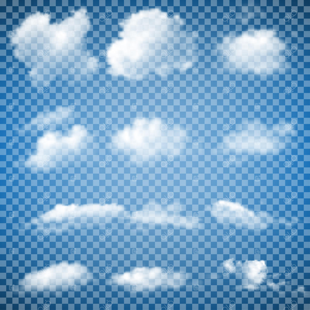 مجموعه‌ای از ابرهای شفاف