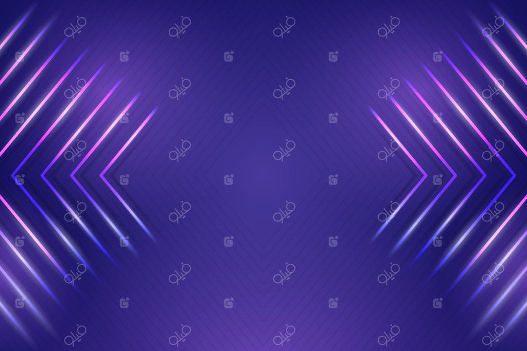 پس‌زمینه انتزاعی نورهای نئون