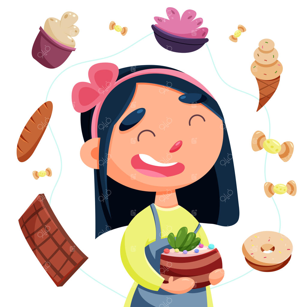 روز جهانی بدون رژیم: دختری با یک کیک در دستانش