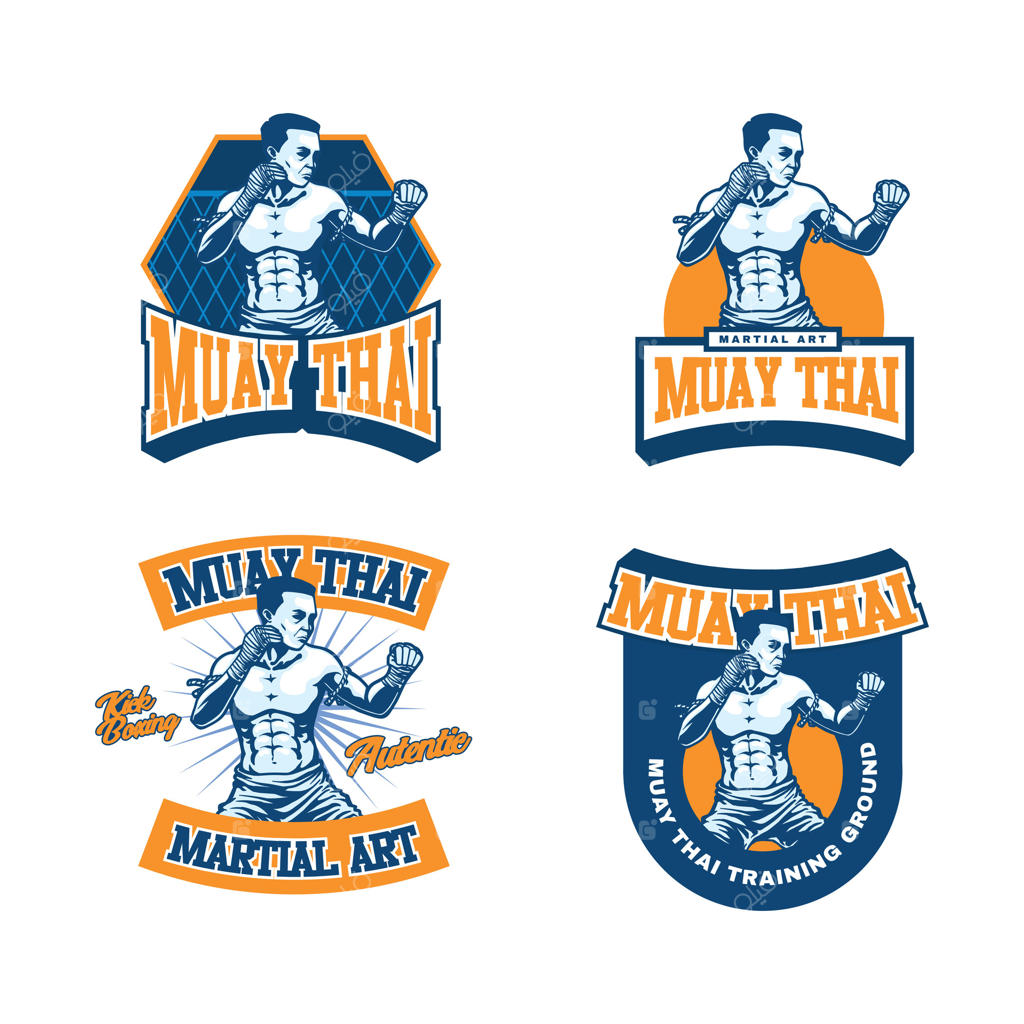 مجموعه لوگوهای موی تای