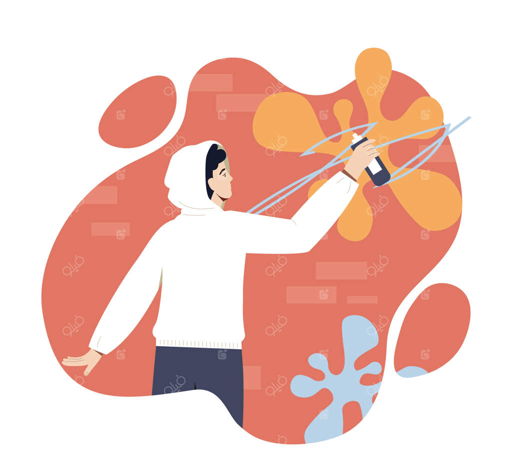 هنرمند خیابانی جوان