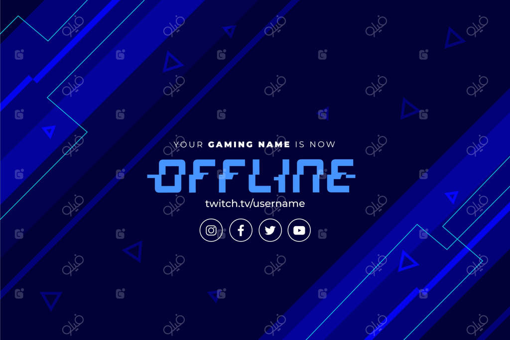 بنر آفلاین توییچ به سبک گیمری