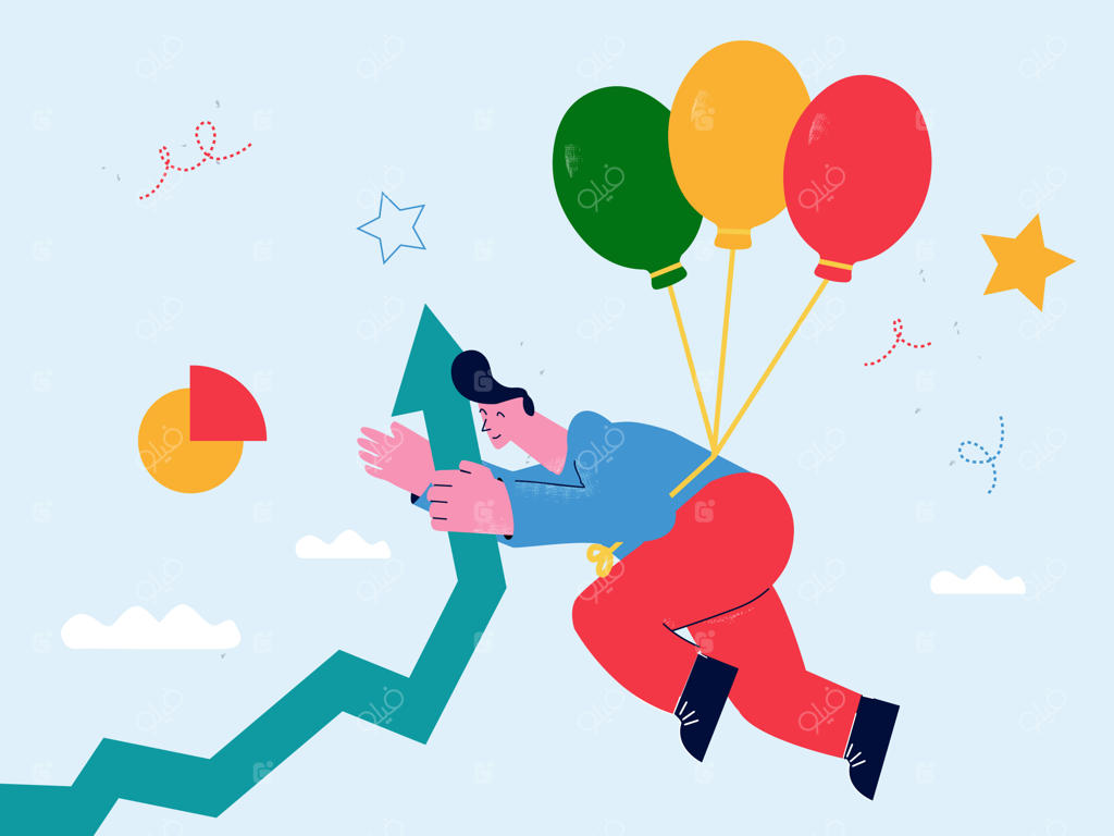 استراتژی رشد کسب‌وکار: نمودار صعودی و افزایش پیشرفت