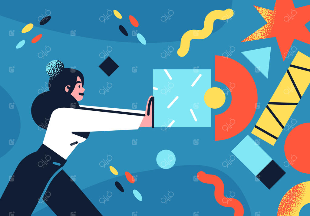 تصویرسازی افراد در محیط کاری به سبک تخت؛ همکاری و ارتباط بین شخصیت‌ها