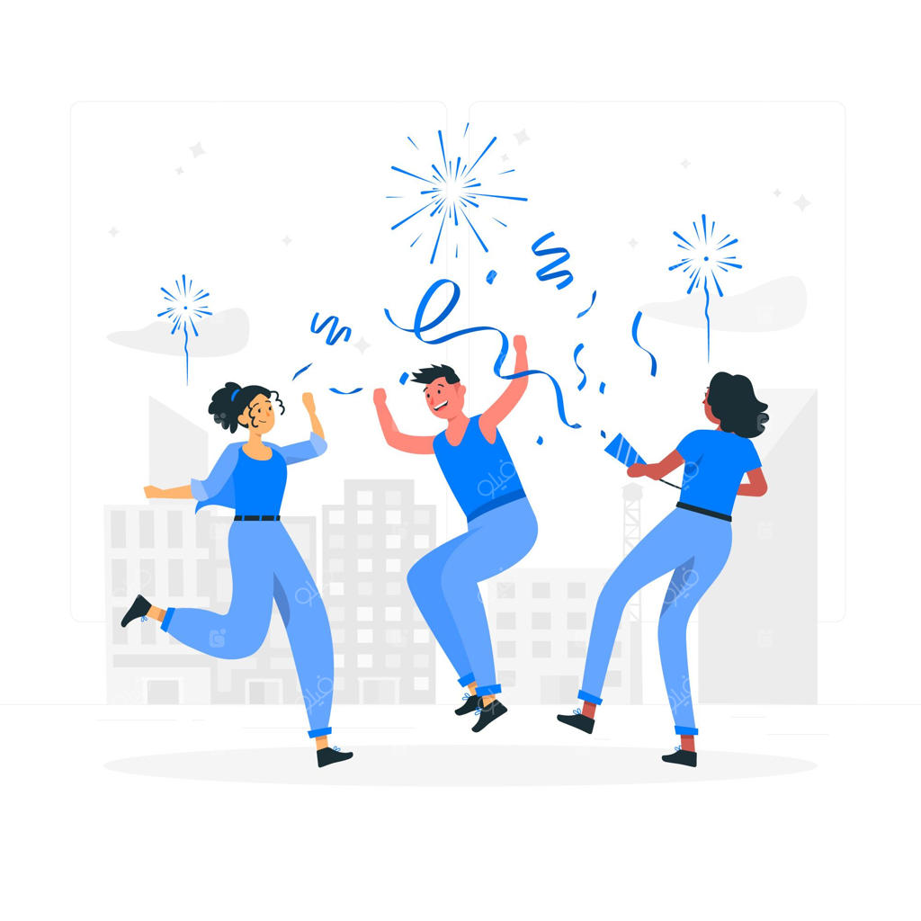 تصویرسازی مفهوم جشن‌ها