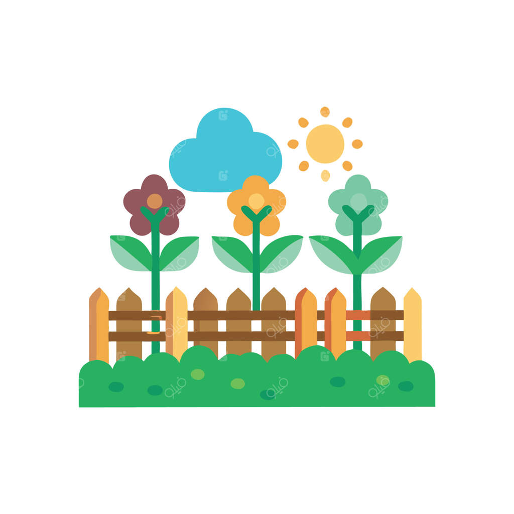 تصویر آرامش‌بخش باغ اجتماعی برای پروژه‌های طبیعت