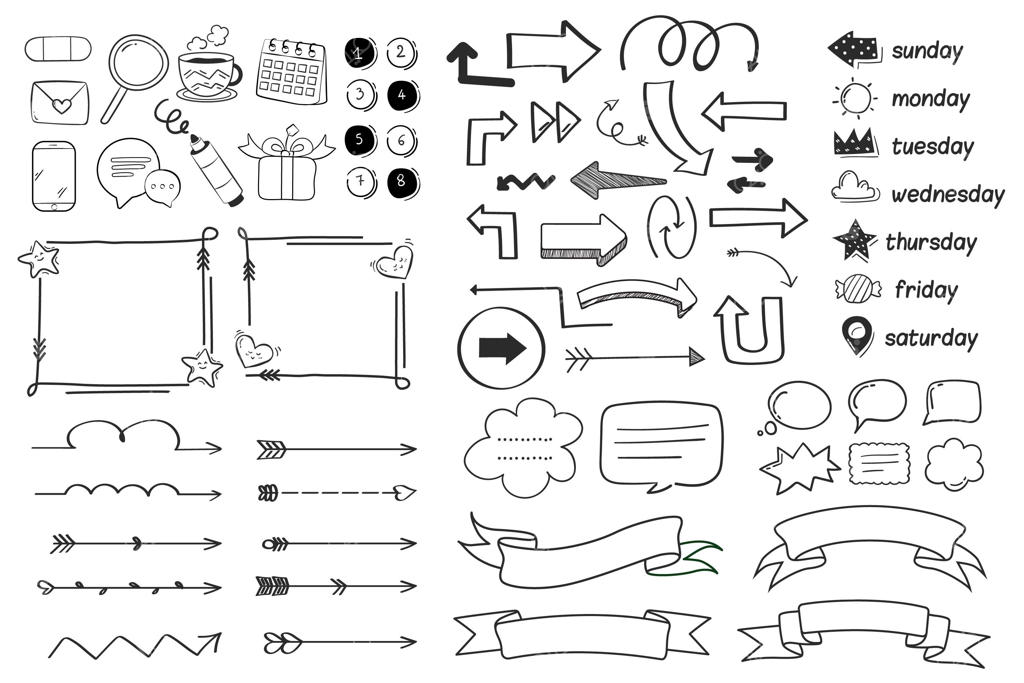عناصر دستی طراحی شده برای بولت ژورنال