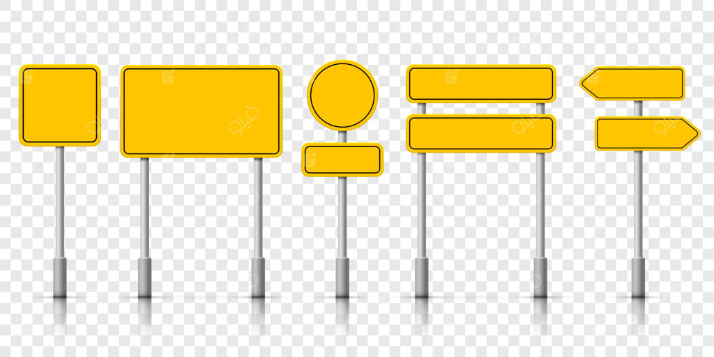 تابلوهای زرد راهنمایی و رانندگی: هشدار برای رانندگان
