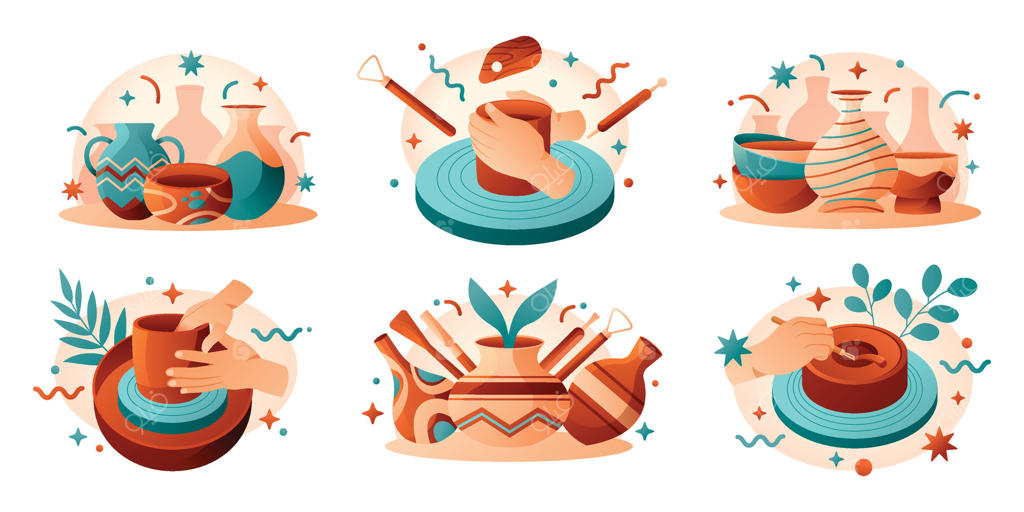 ترکیب‌های سفالگری در طراحی تخت