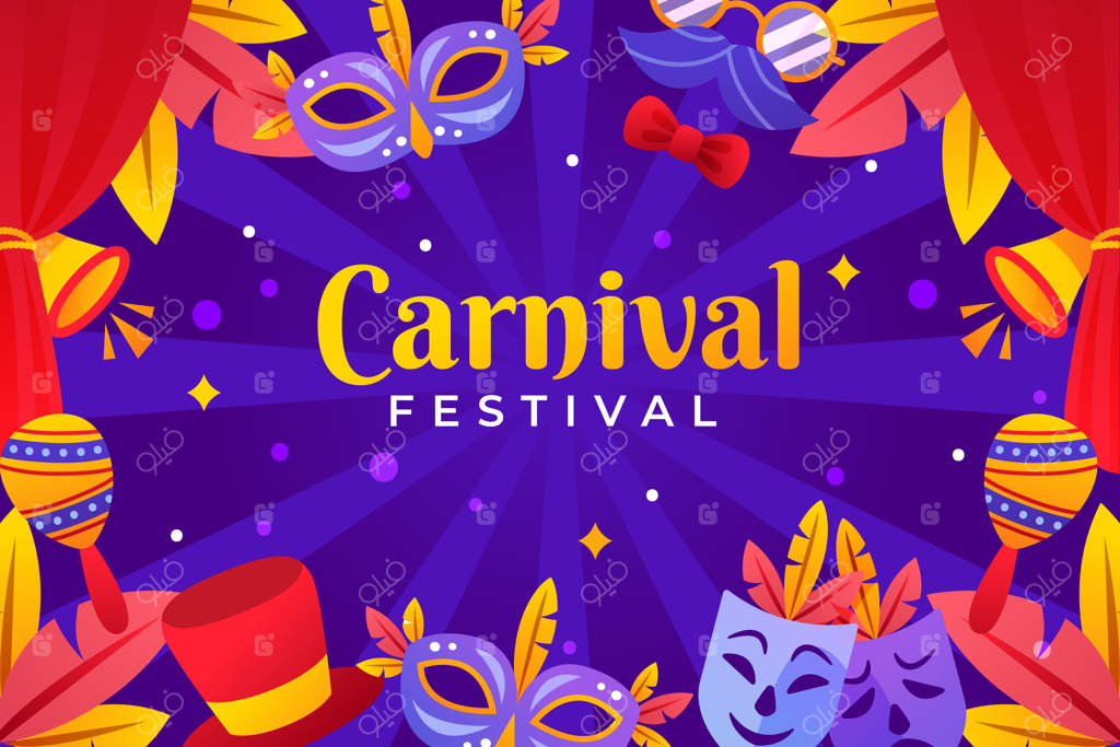 پس‌زمینه گرادیان برای جشن کارناوال