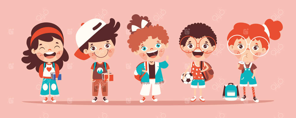 مفهوم آموزش با دانش‌آموزان کارتونی