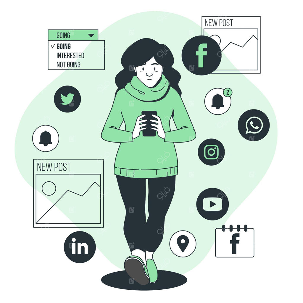 تصویرسازی مفهوم فومو (ترس از دست دادن)