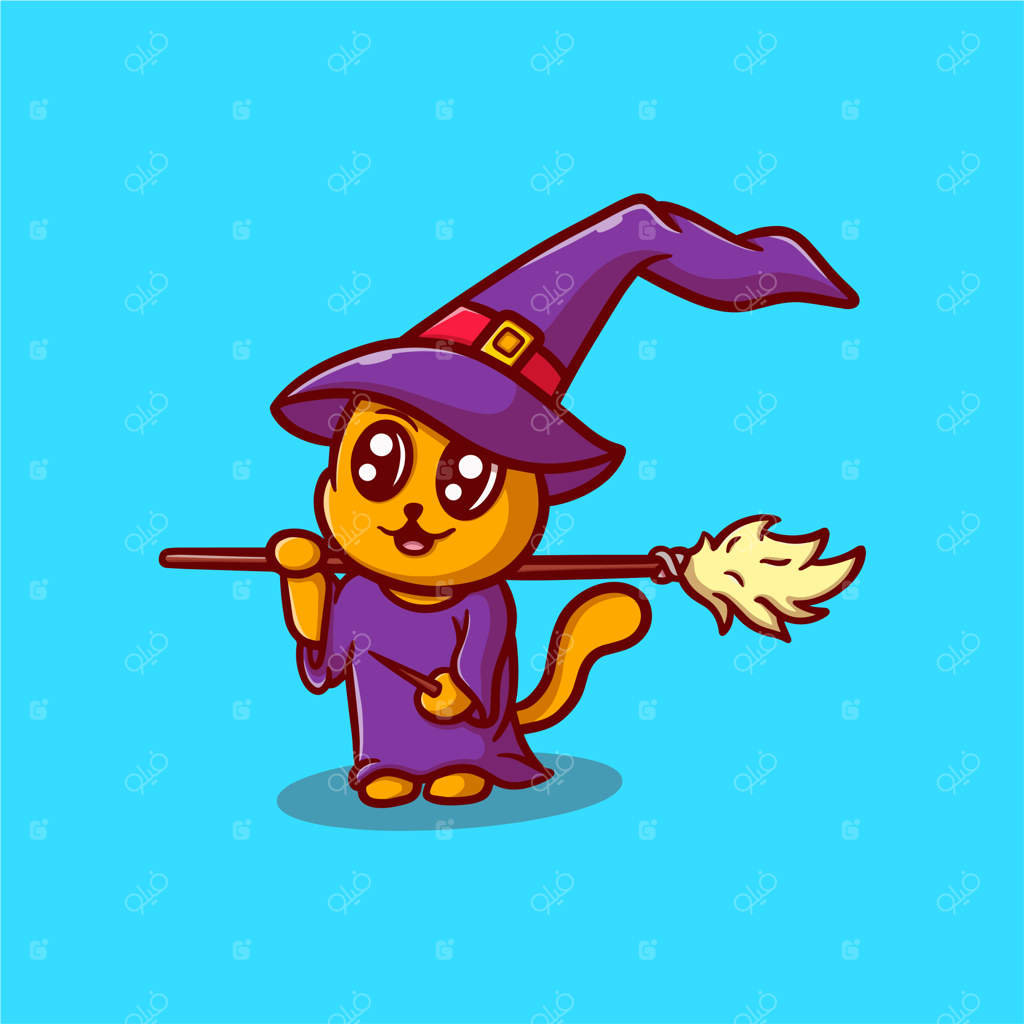 تصویر وکتور بامزه‌ی تک‌شاخ