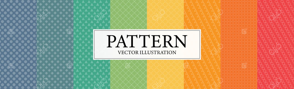 مجموعه الگوهای یکپارچه و اشکال انتزاعی - وکتور