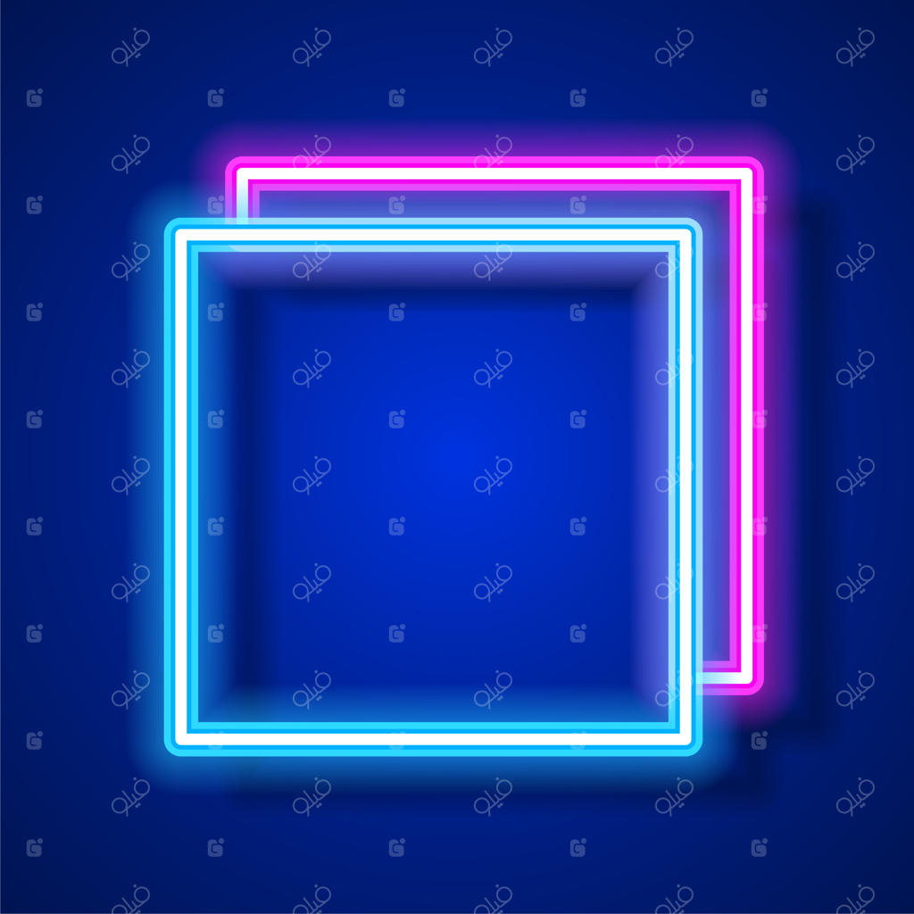 طراحی قالب بنر نئون