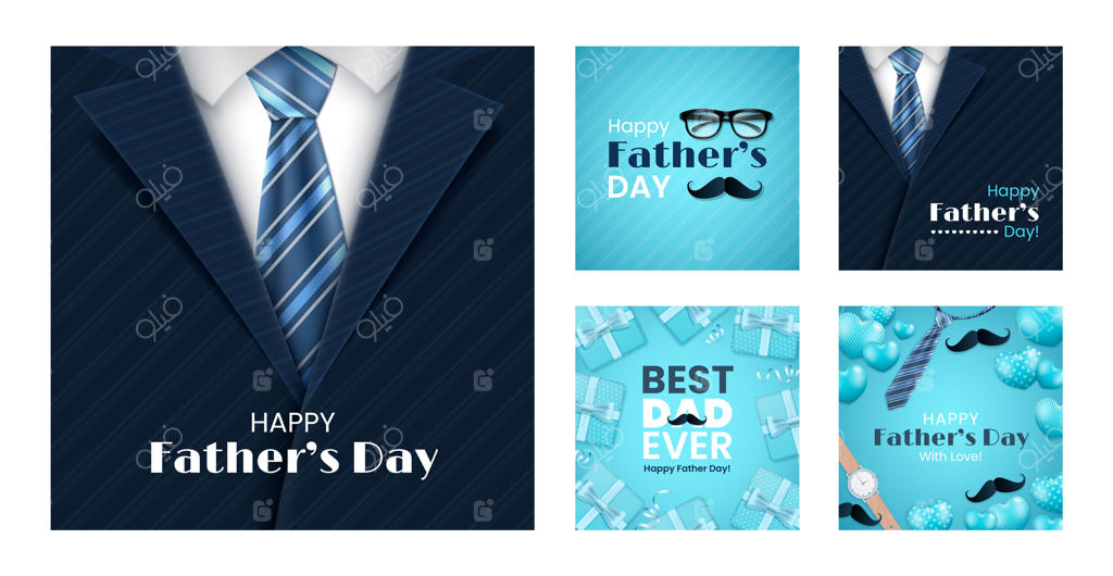 مجموعه پست‌های واقعی روز پدر برای اینستاگرام