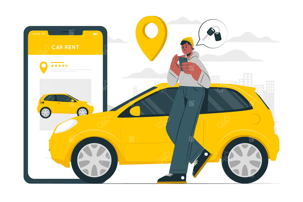 تصویر مفهومی اجاره خودرو