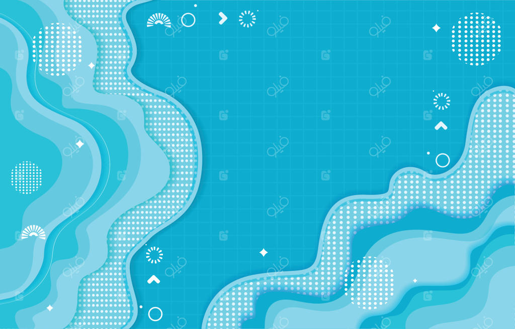 پس‌زمینه آبی ممفیس با طرح موجی