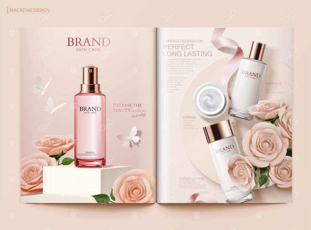 قالب مجله عاشقانه مراقبت از پوست