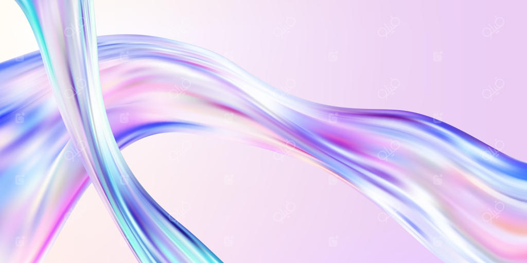 امواج روان و رنگارنگ