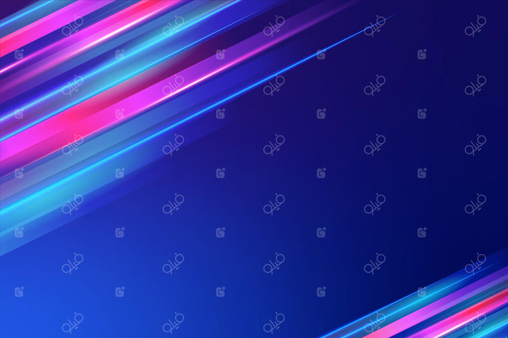 پس‌زمینه نورهای نئونی رنگارنگ