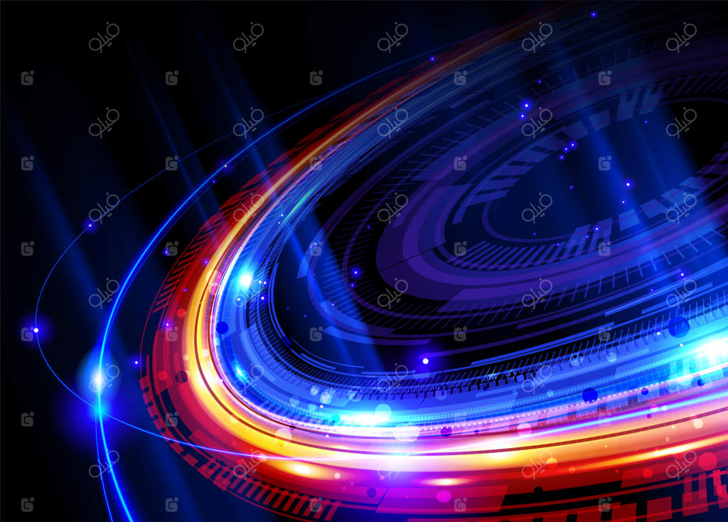 قاب چرخان انتزاعی در پس‌زمینه