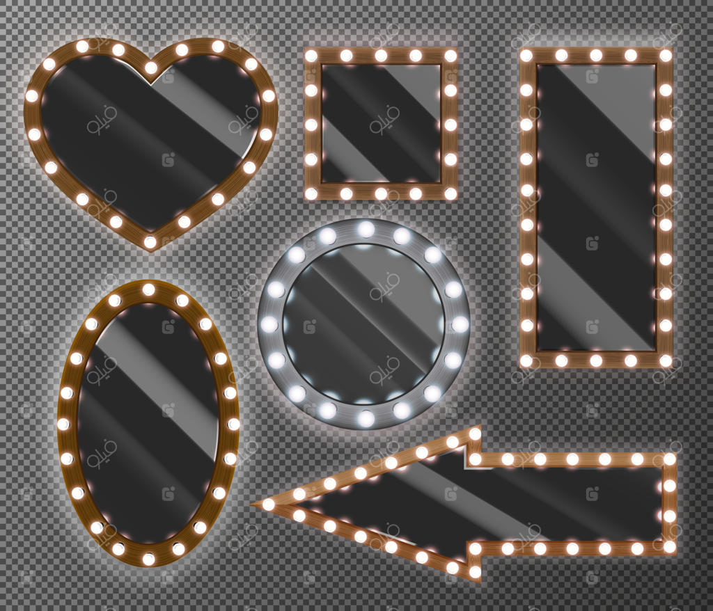 ست آینه‌های آرایشی