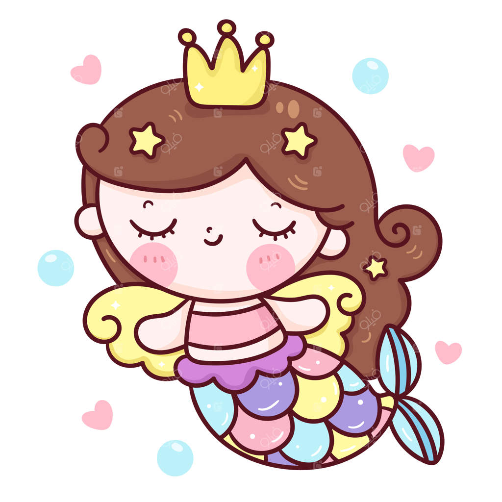 پری دریایی کارتونی با بال فرشته، حیوان کیووت