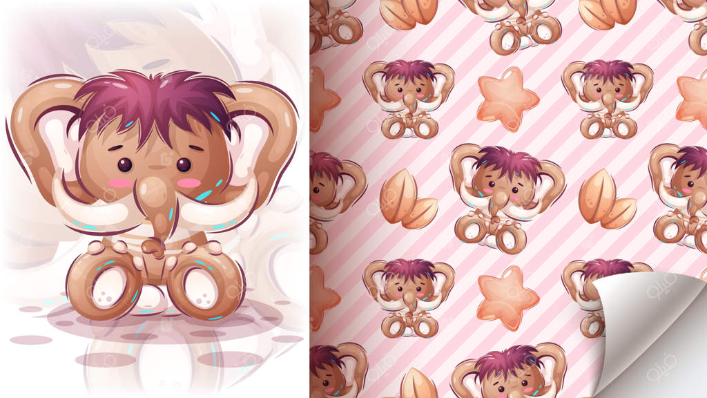 شخصیت کارتونی: ماموت ترسناک و زیبا، حیوانی دوست‌داشتنی