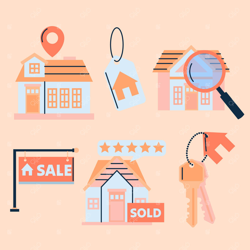 مجموعه عناصر املاک مسطح