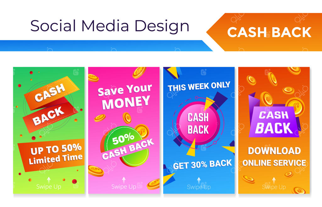 پیشنهاد ویژه بازگشت نقدی در مجموعه استوری شبکه‌های اجتماعی