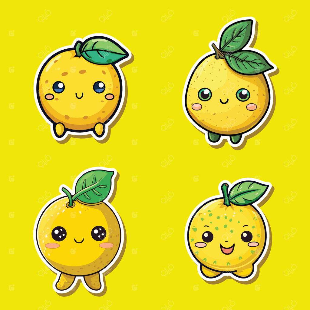 برچسب لیمو: طراحی بامزه با رنگ‌های جذاب و شاد