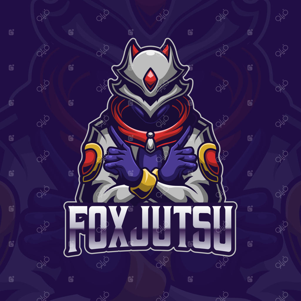 لوگوی ای‌اسپرت و گیمینگ طرح روباه نینجا