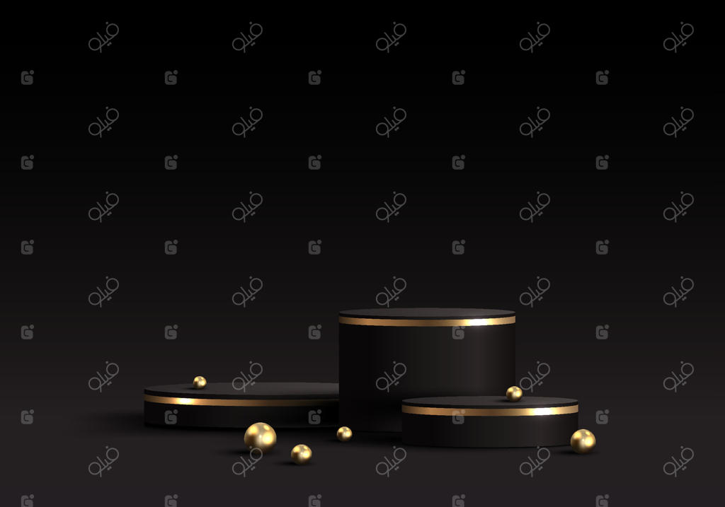 وکتور حرفه‌ای استندهای نمایش شیک برای محصولات و دکوراسیون