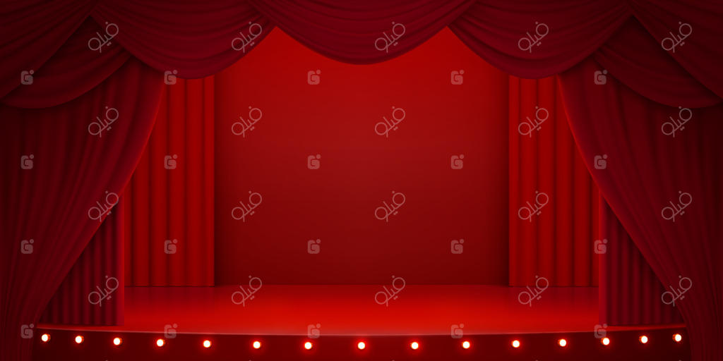 پرده‌های قرمز صحنه